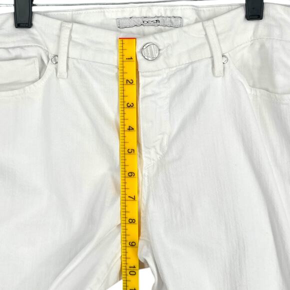 JOE'S JEANS White PROVOCATEUR Back Pockets Belt Loops Stretch Jeans Size‎ 32 - Picture 8 of 9